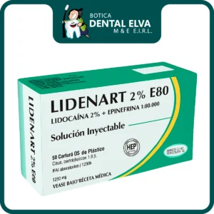 Lidenart 2% E80 – Lidocaína con Epinefrina x50